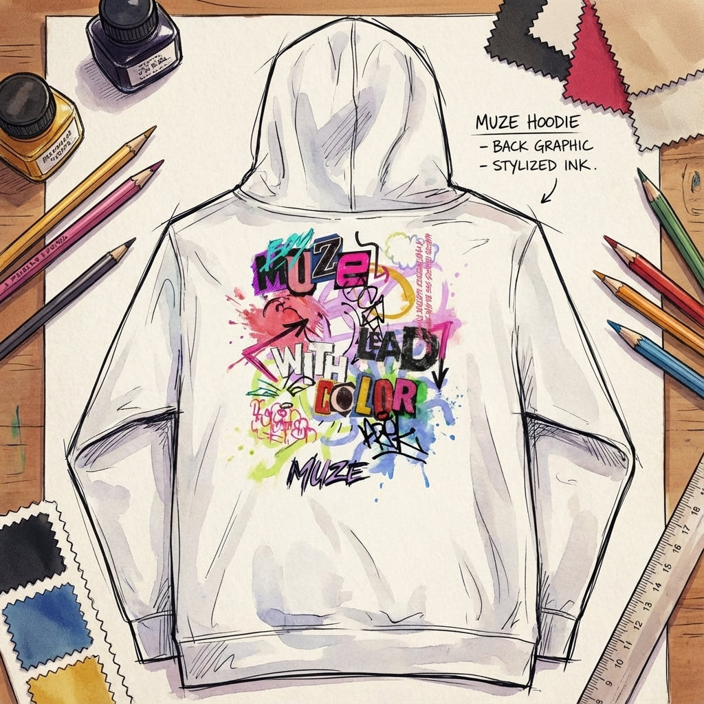 Muze Lead With Color Kids Hoodie