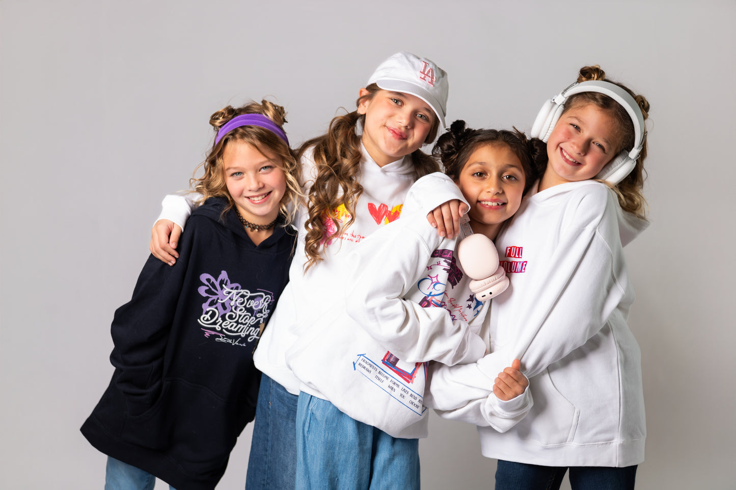 Full Volume Embroidered Kids Hoodie