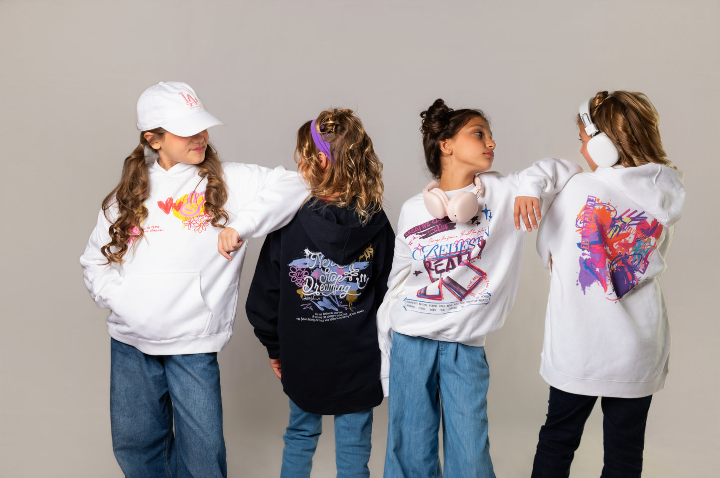 Full Volume Embroidered Kids Hoodie