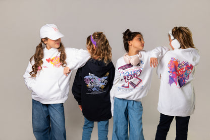 Full Volume Embroidered Kids Hoodie