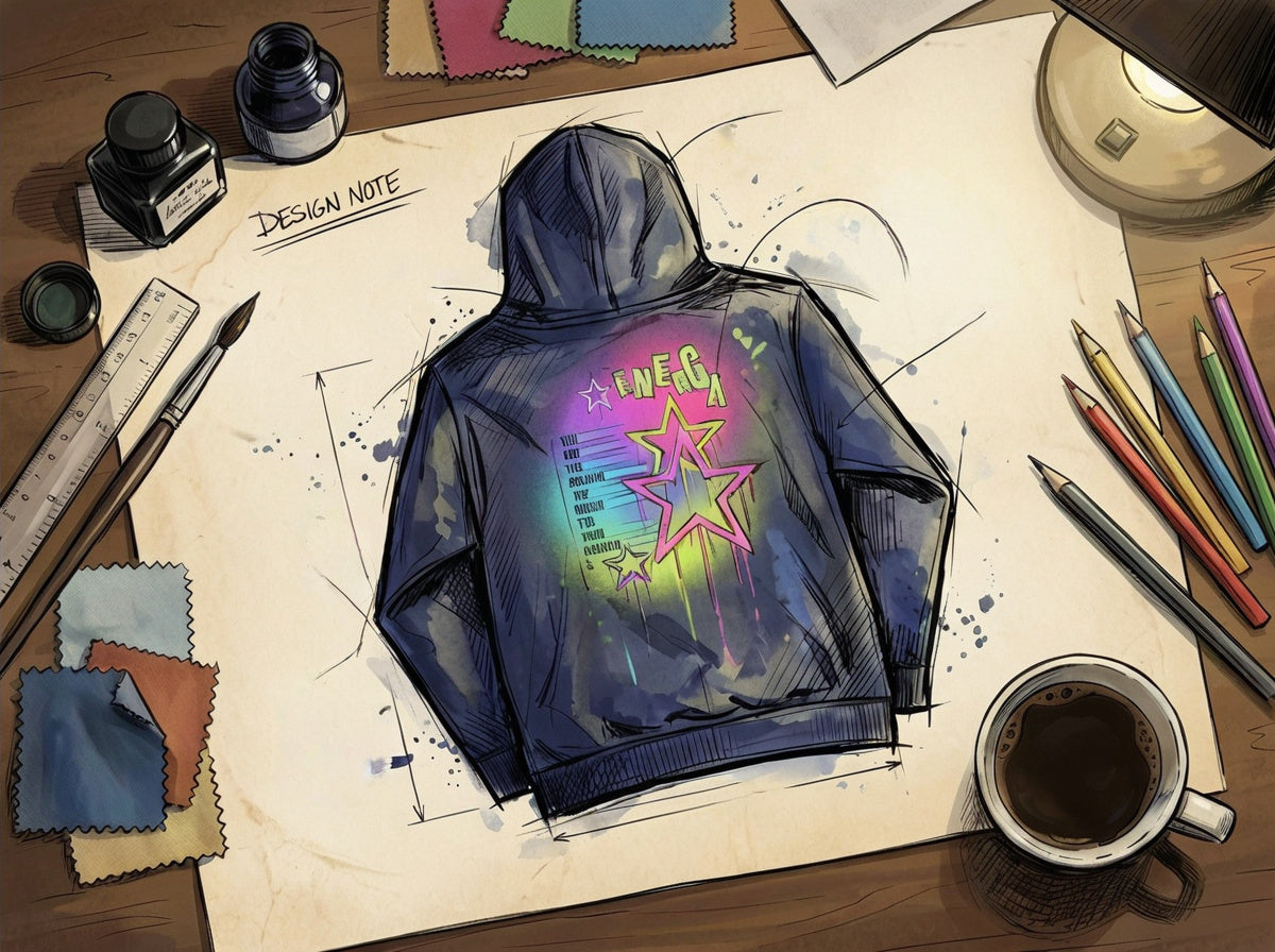 Energy Embroidered Kids Hoodie