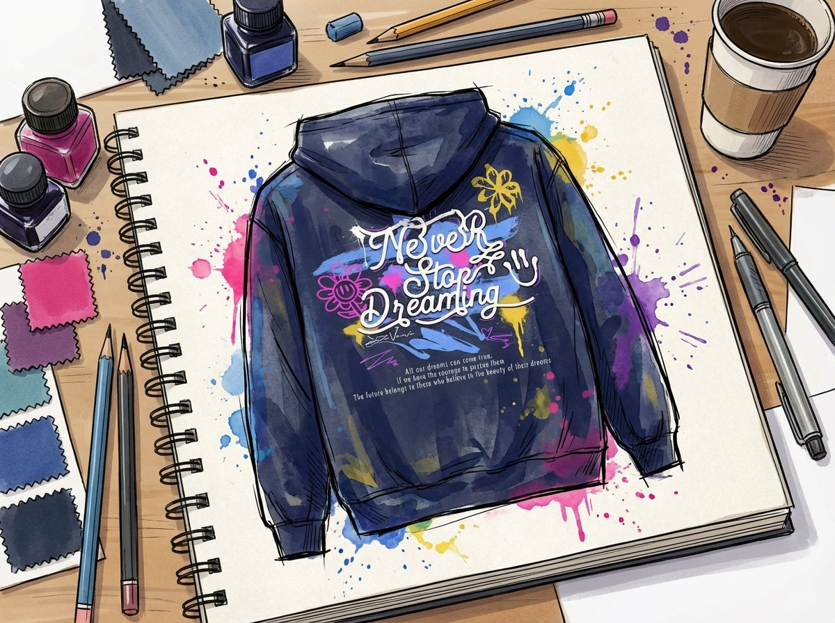 Never Stop Dreaming Kids Hoodie